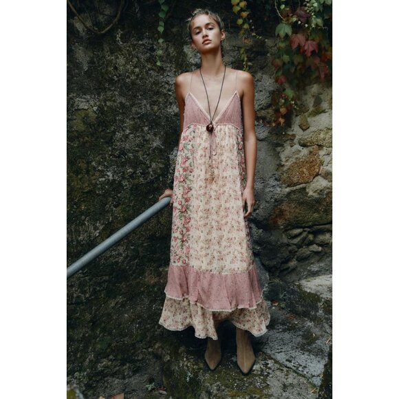 ZARA SPLIT SUEDE KITTEN HEEL BOOTS - Picture 3 of 6